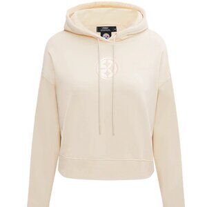 NWT NFL PITTSBURGH STEELERS NEUTRAL CROPPED WOMEN'S PULLOVER HOODIE